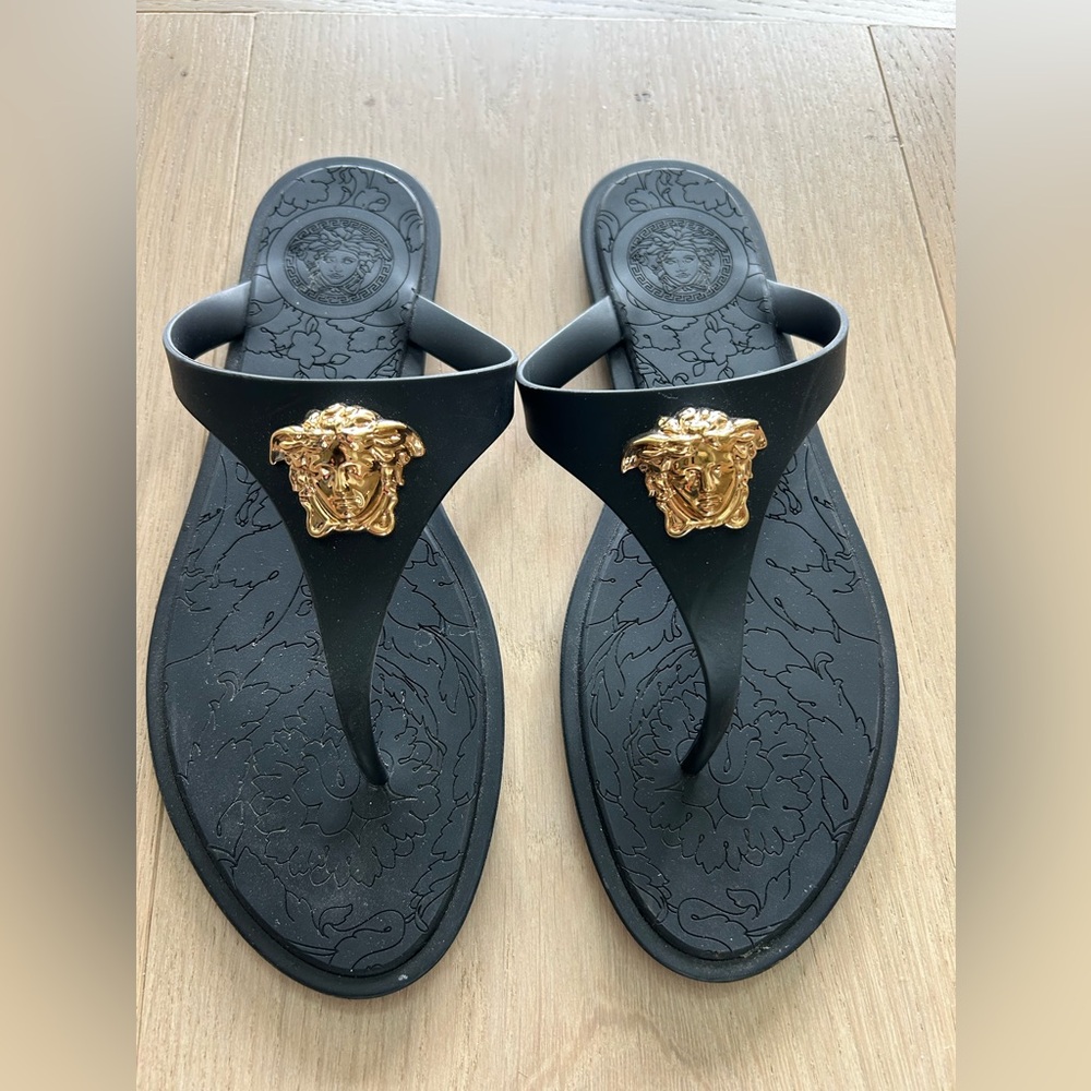 Versace Medusa Thong Sandals